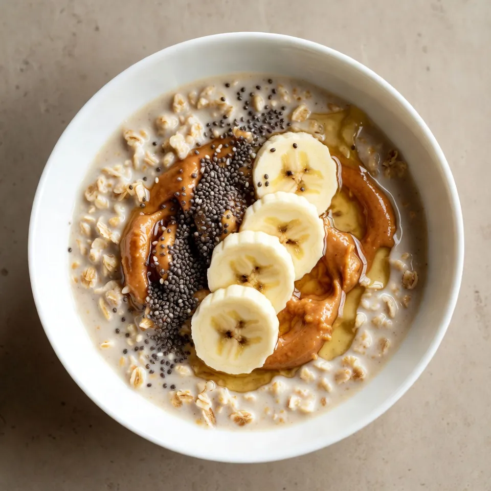 Peanut Butter Banana Overnight Oats Easy and Tasty Recipe