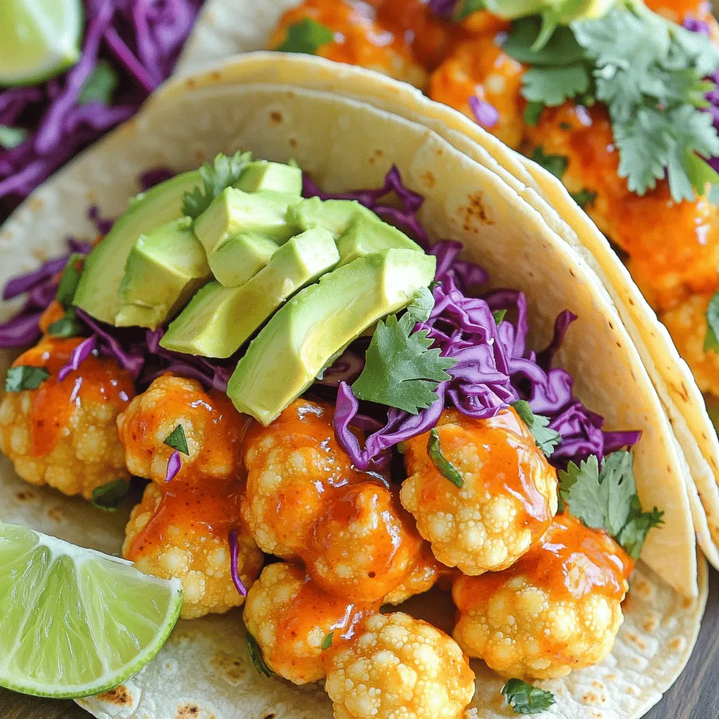 Buffalo Cauliflower Tacos Flavorful and Healthy Dish