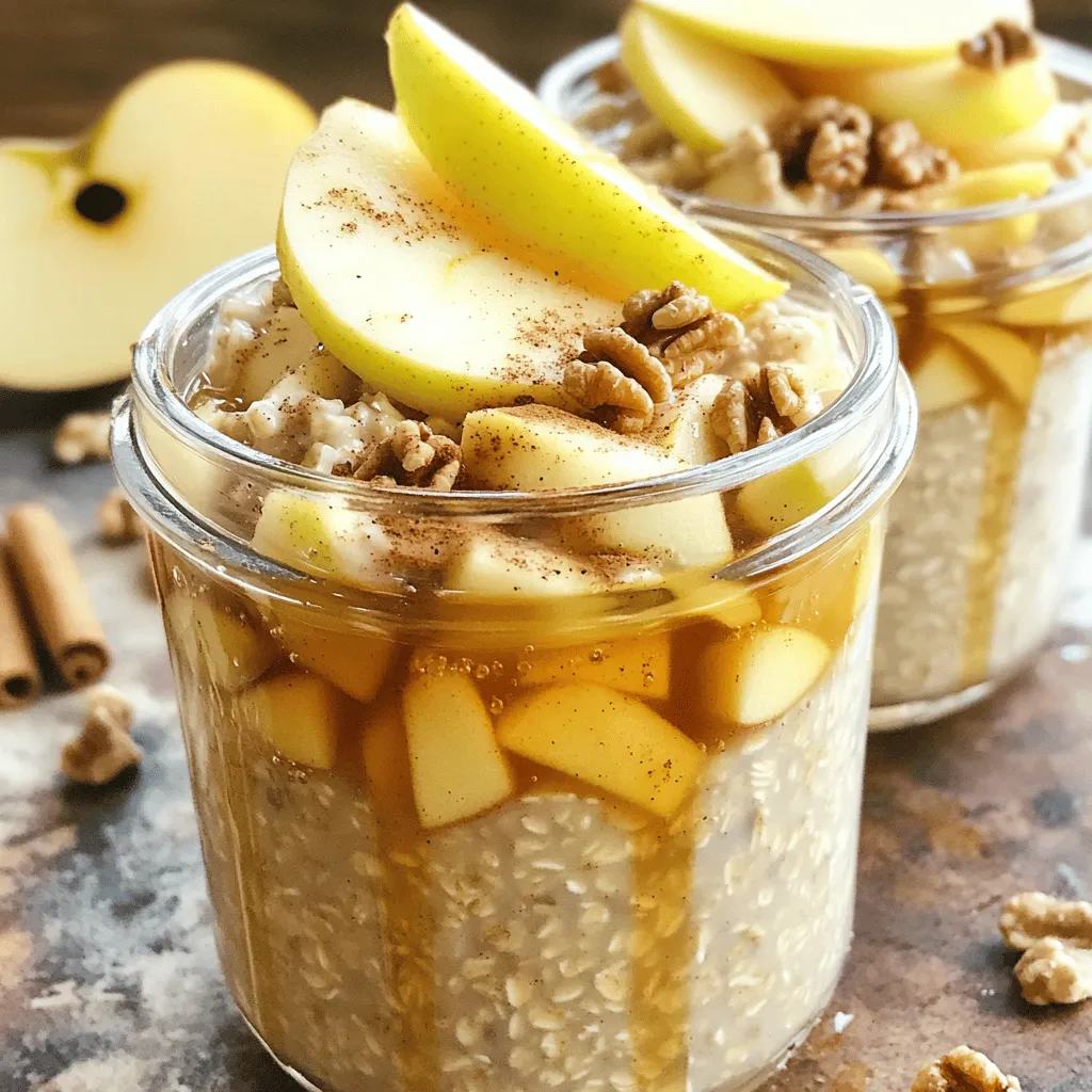 Apple Cinnamon Overnight Oats Healthy Breakfast Option