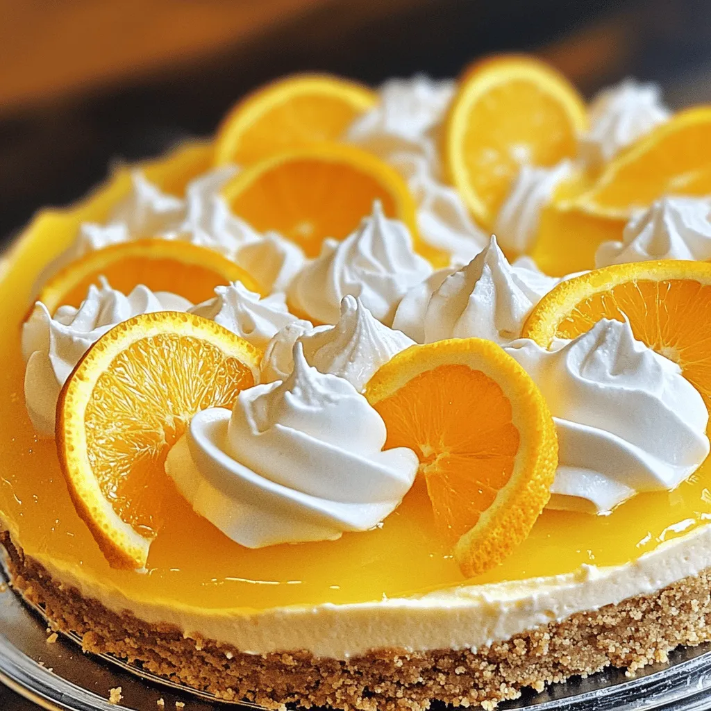 No-Bake Orange Creamsicle Cheesecake Delight Recipe