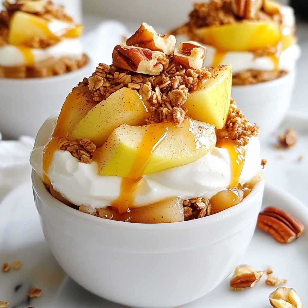 No-Bake Spiced Apple Pie Cups Simple and Tasty Treat