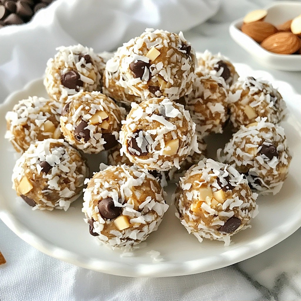 No-Bake Coconut Almond Energy Bites Easy Snack Idea