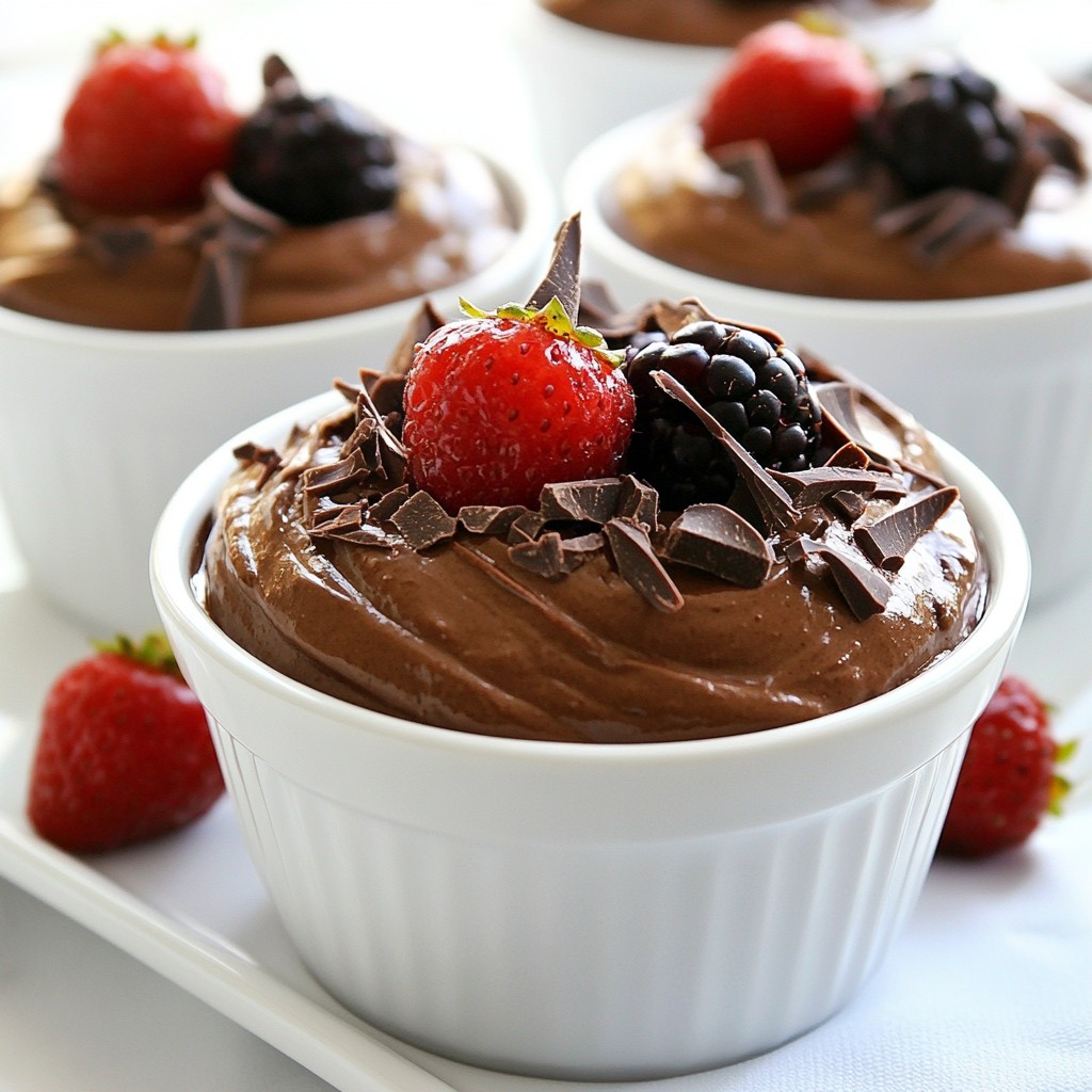 Rich No-Bake Dark Chocolate Mousse Delightful Treat