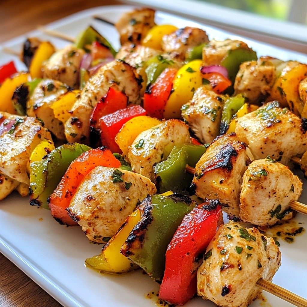 Greek Chicken Souvlaki Skewers Easy Grilling Recipe