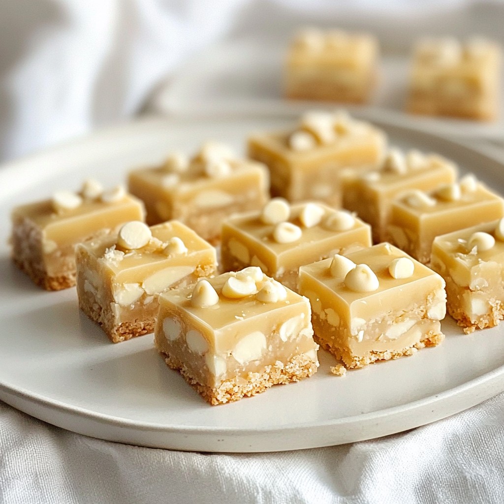 Chewy No-Bake White Chocolate Macadamia Bars Delight
