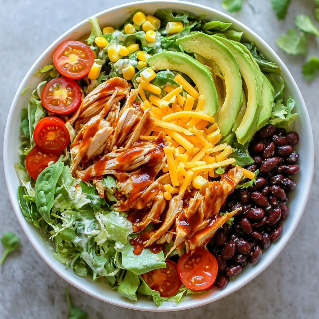 BBQ Ranch Chicken Salad Flavorful and Fresh Meal