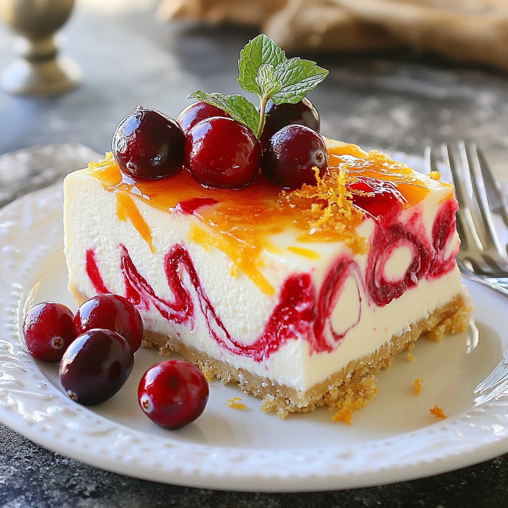 Cranberry Orange Cheesecake Delightful and Easy Recipe