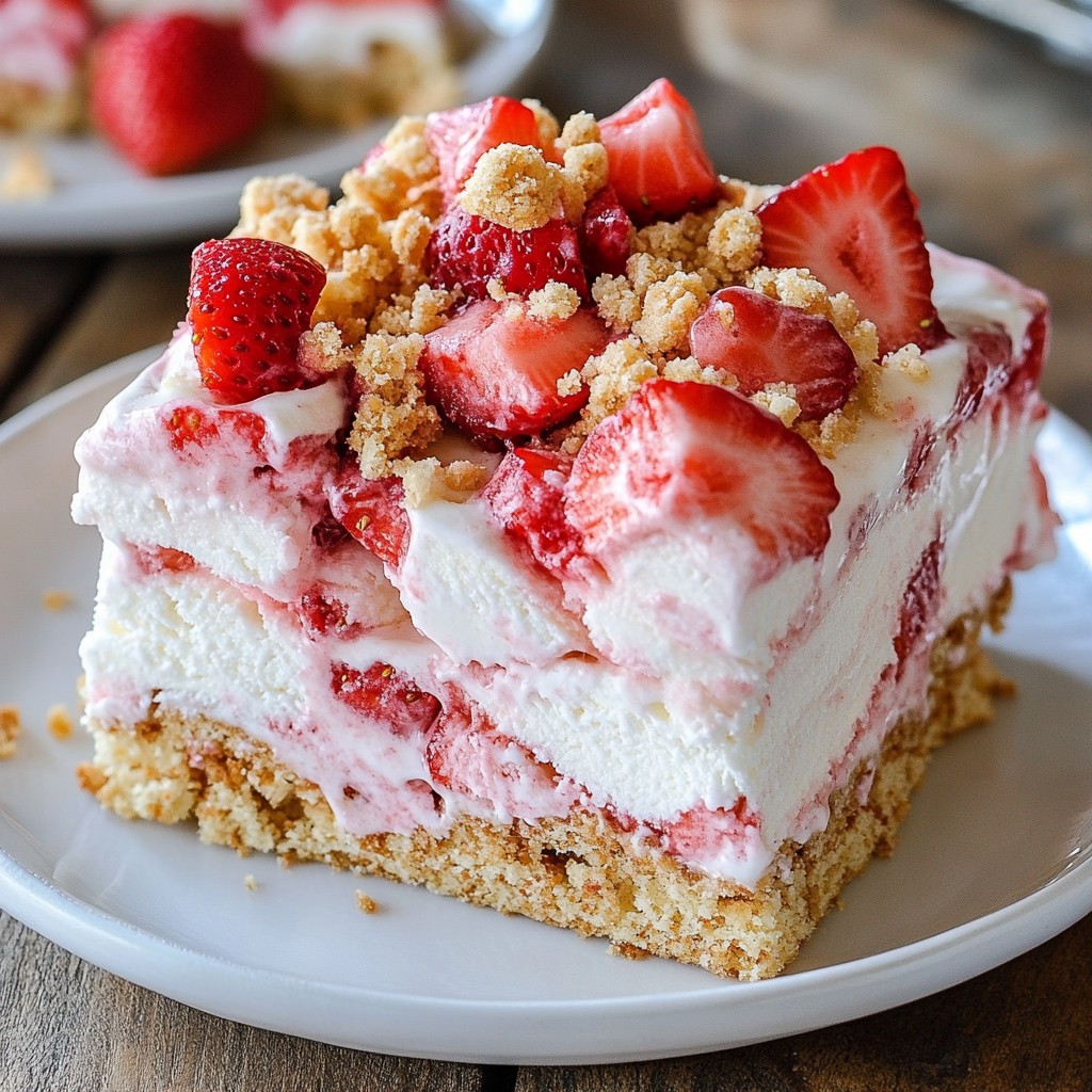 Strawberry Shortcake Ice Cream Bars Delightful Treat