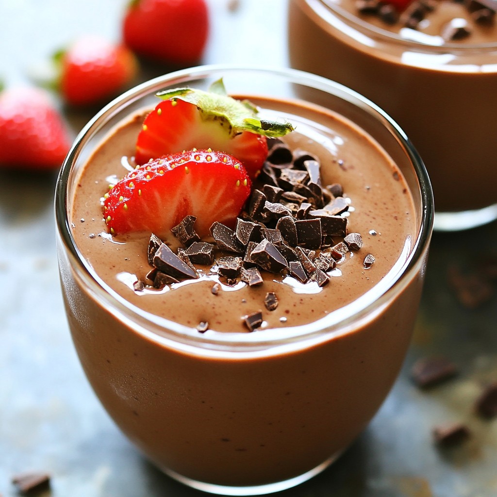 Chocolate Covered Strawberry Smoothie Tasty Delight
