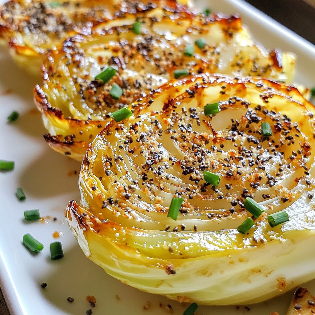 Everything Bagel Cabbage Steaks Flavorful and Simple Meal