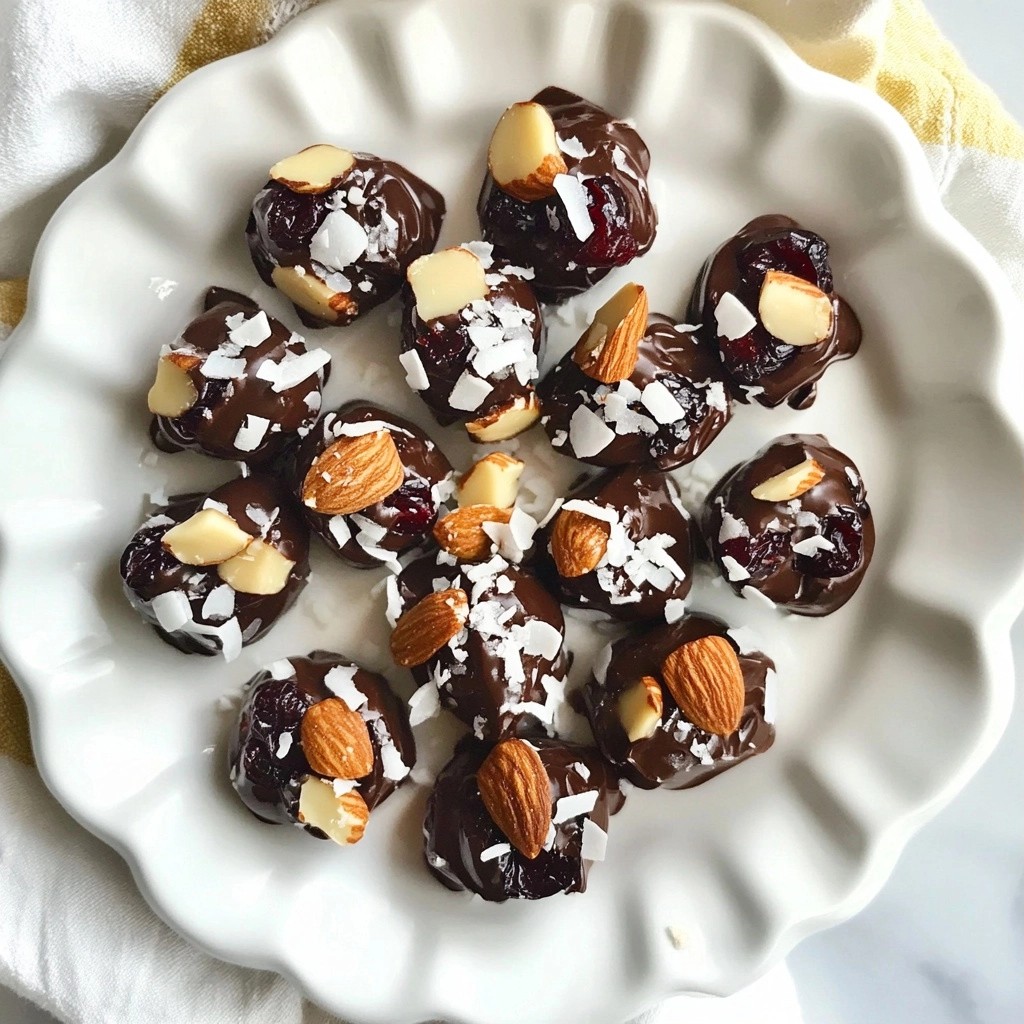 No-Bake Cherry Chocolate Clusters Delightful Treat