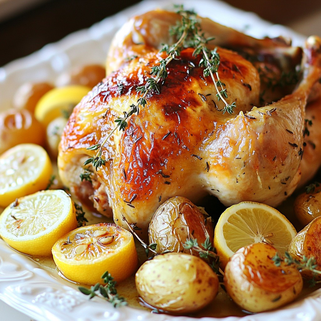 Lemon Thyme Roasted Chicken Juicy and Flavorful Meal