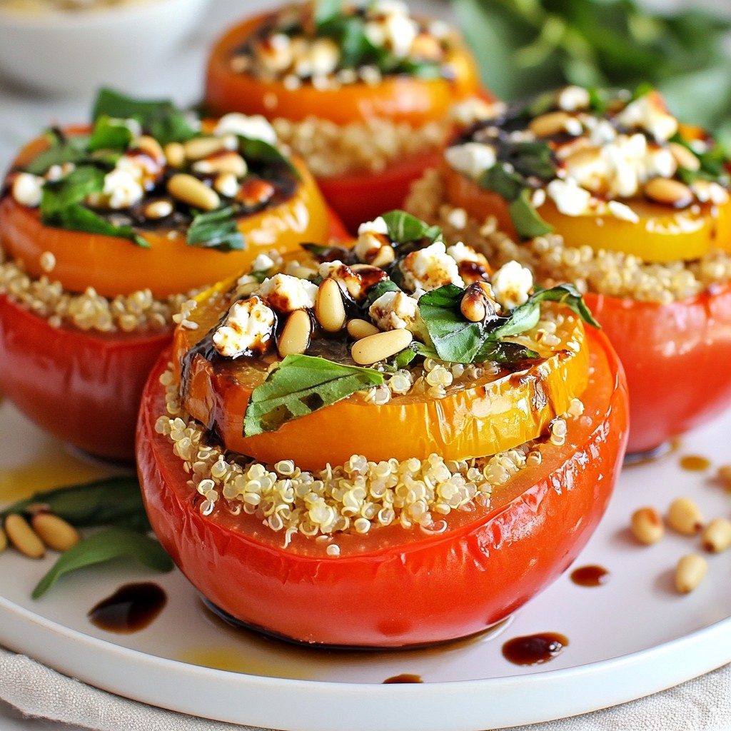Garlic Basil Stuffed Tomatoes Flavorful Healthy Recipe