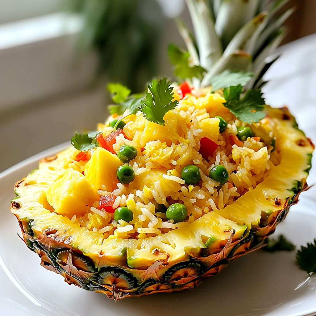 Tropical Pineapple Fried Rice Flavorful and Easy Dish