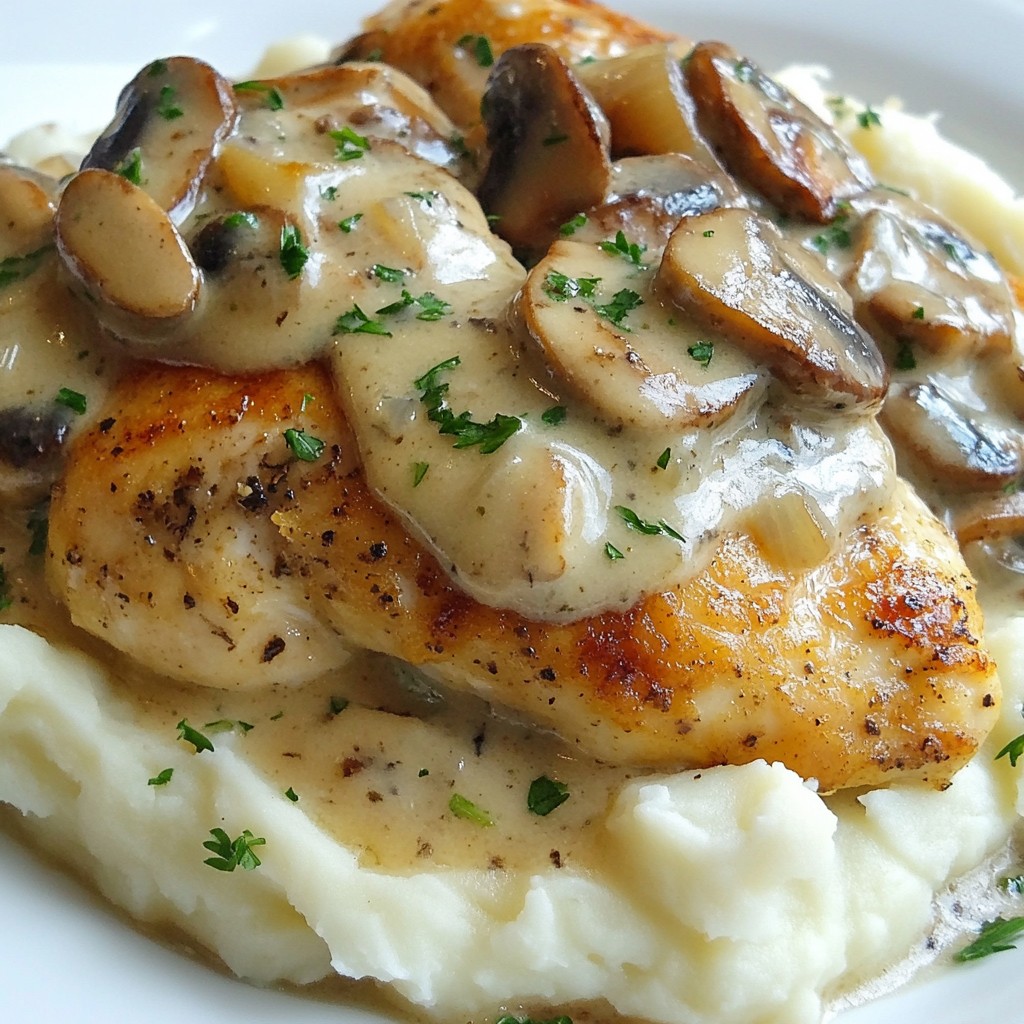 Creamy Mushroom Herb Chicken Rich and Flavorful Meal
