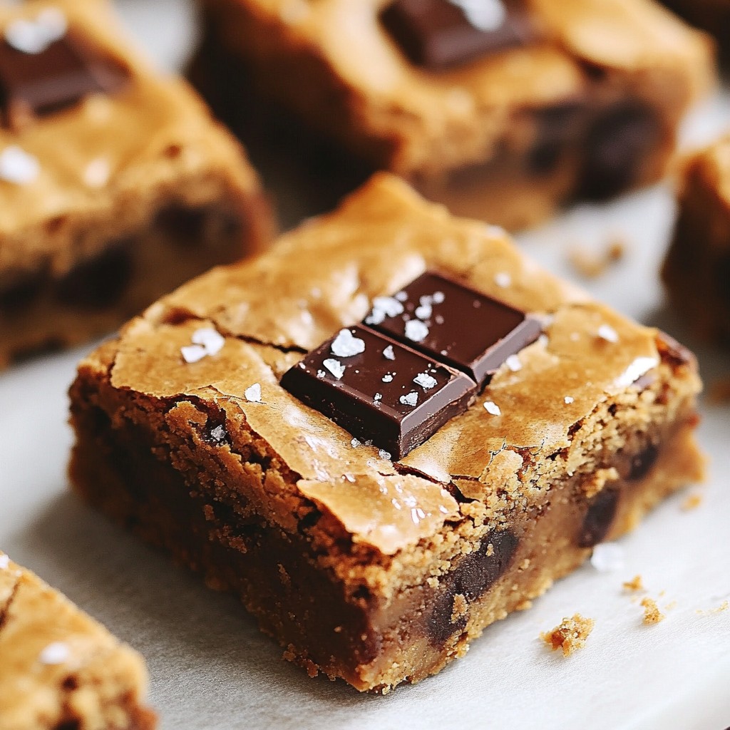 Chickpea Chocolate Chip Blondies Tasty and Healthy Treat