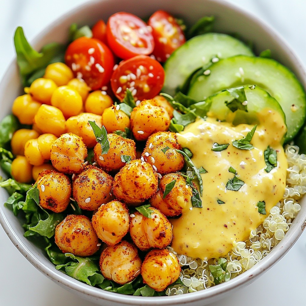 Crispy Chickpea Buddha Bowl Healthy Flavorful Meal
