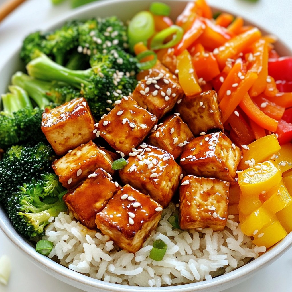 Teriyaki Tofu Rice Bowls Flavorful and Simple Meal