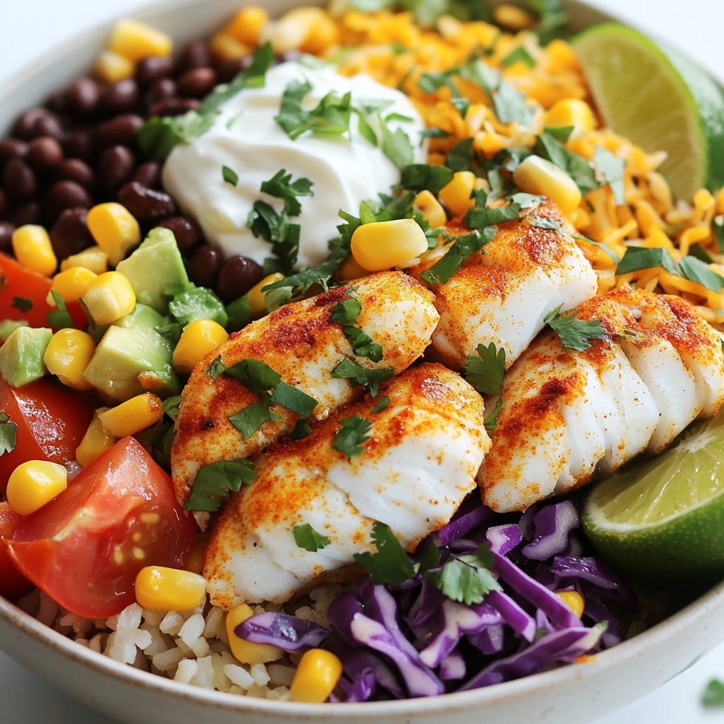 Fish Taco Bowls Packed with Flavorful Ingredients