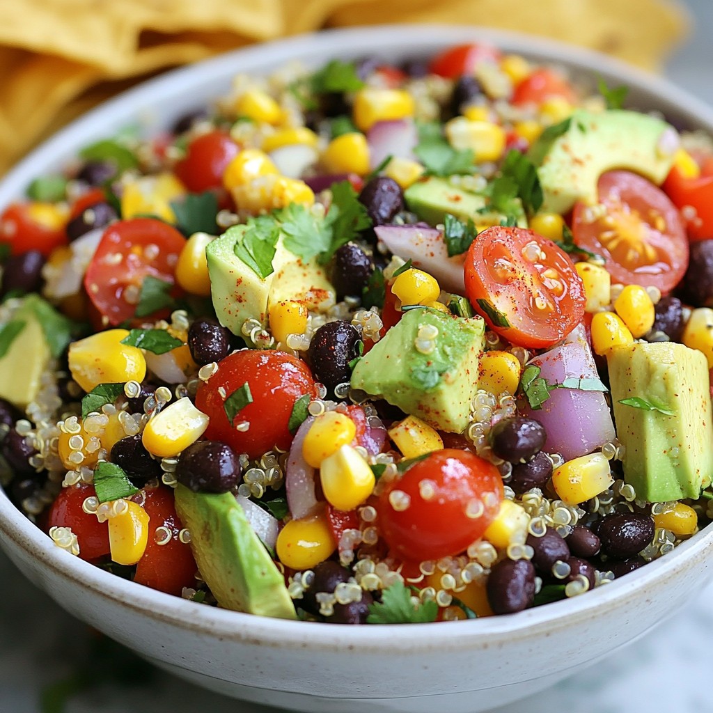 Quinoa Black Bean Taco Salad Hearty and Fresh Meal