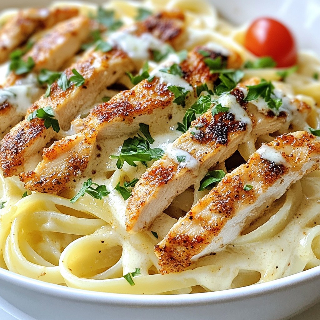 Cajun Chicken Alfredo Pasta Rich and Creamy Delight