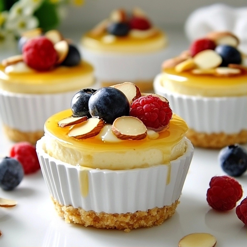 Delicious No-Bake Honey Almond Cheesecake Cups Recipe