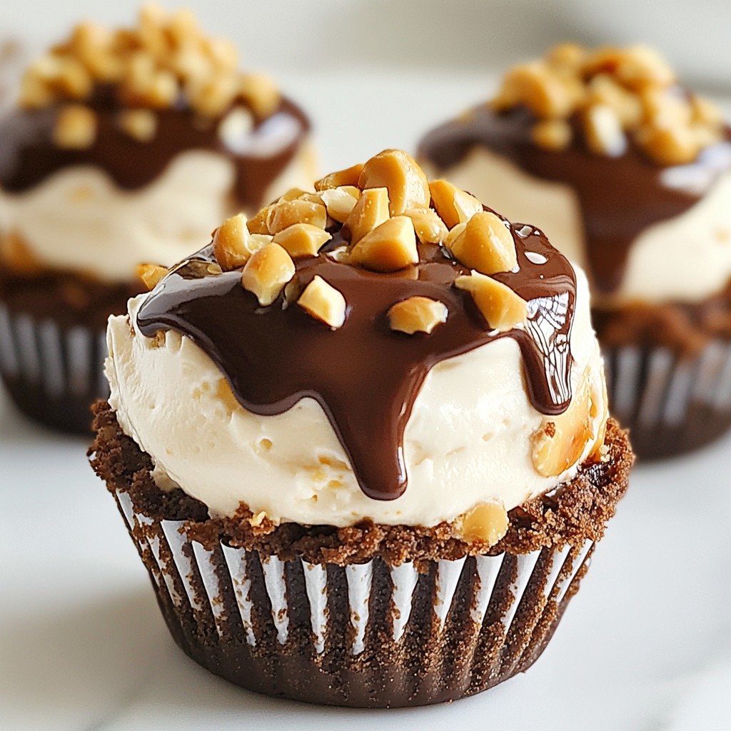 Chocolate Peanut Butter Cheesecake Cups Delightful Treat