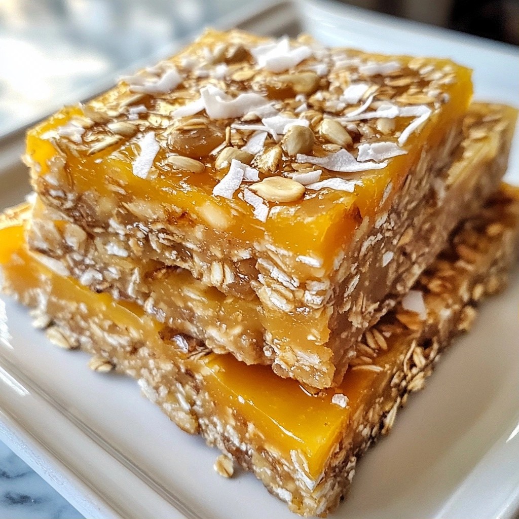 Chewy No-Bake Apricot Oat Squares Delicious Treat