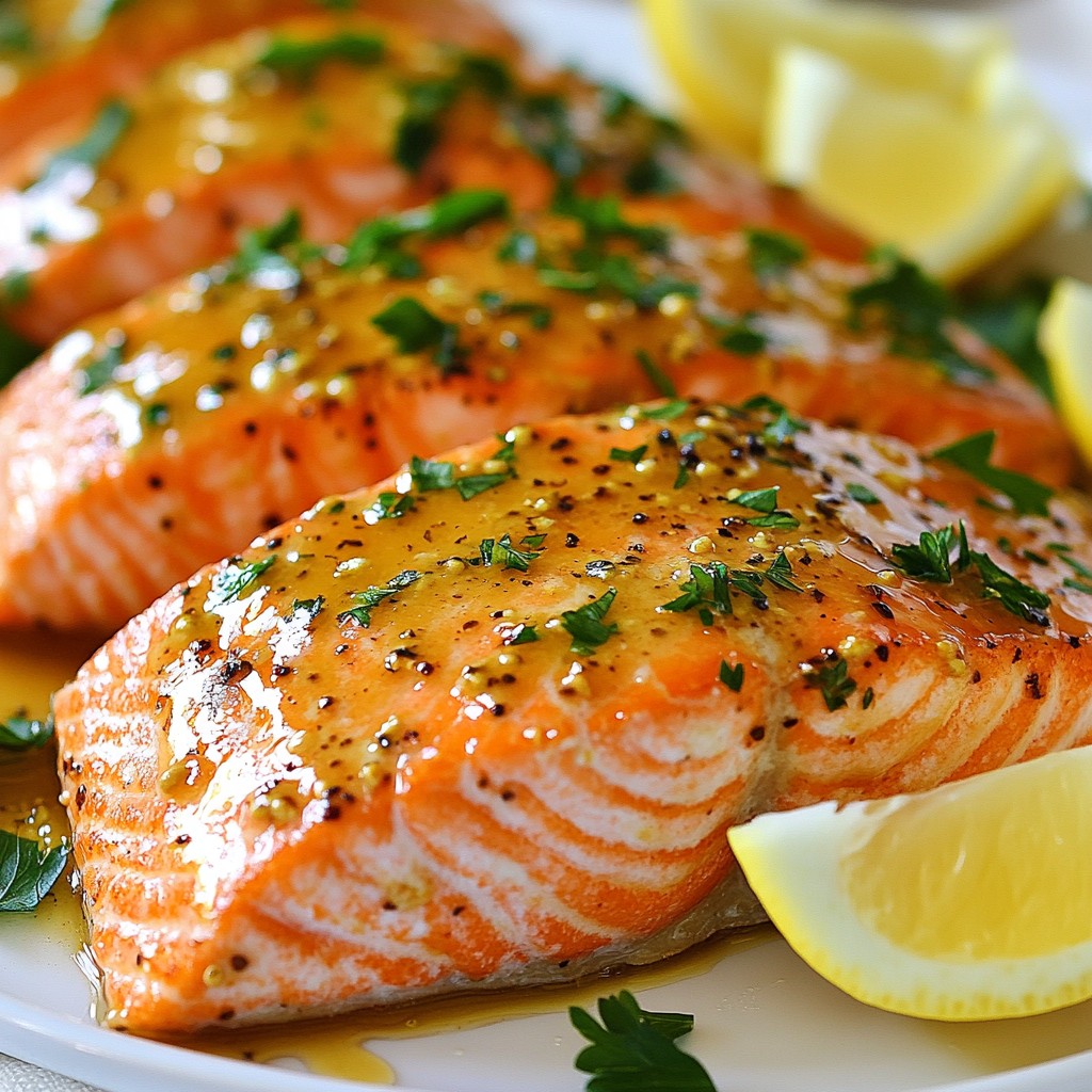 Honey Mustard Roasted Salmon Quick and Tasty Meal