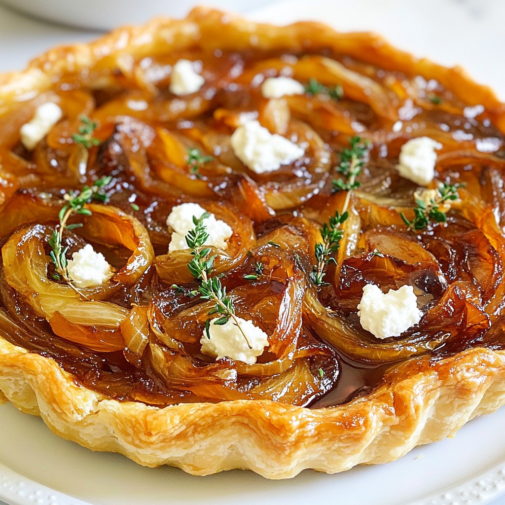 Caramelized Onion Goat Cheese Tart Delightful Recipe