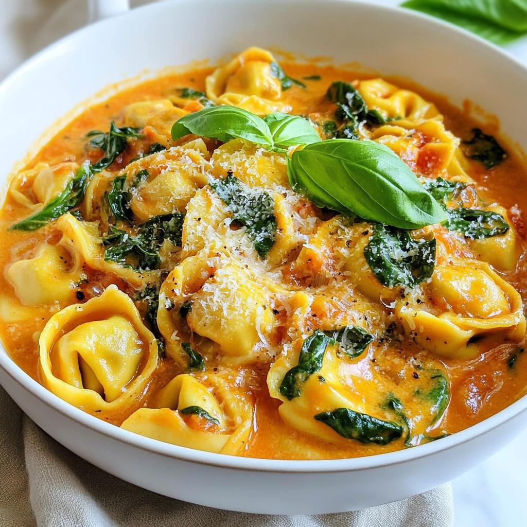 Creamy Tomato Tortellini Skillet Delightful Dinner Dish