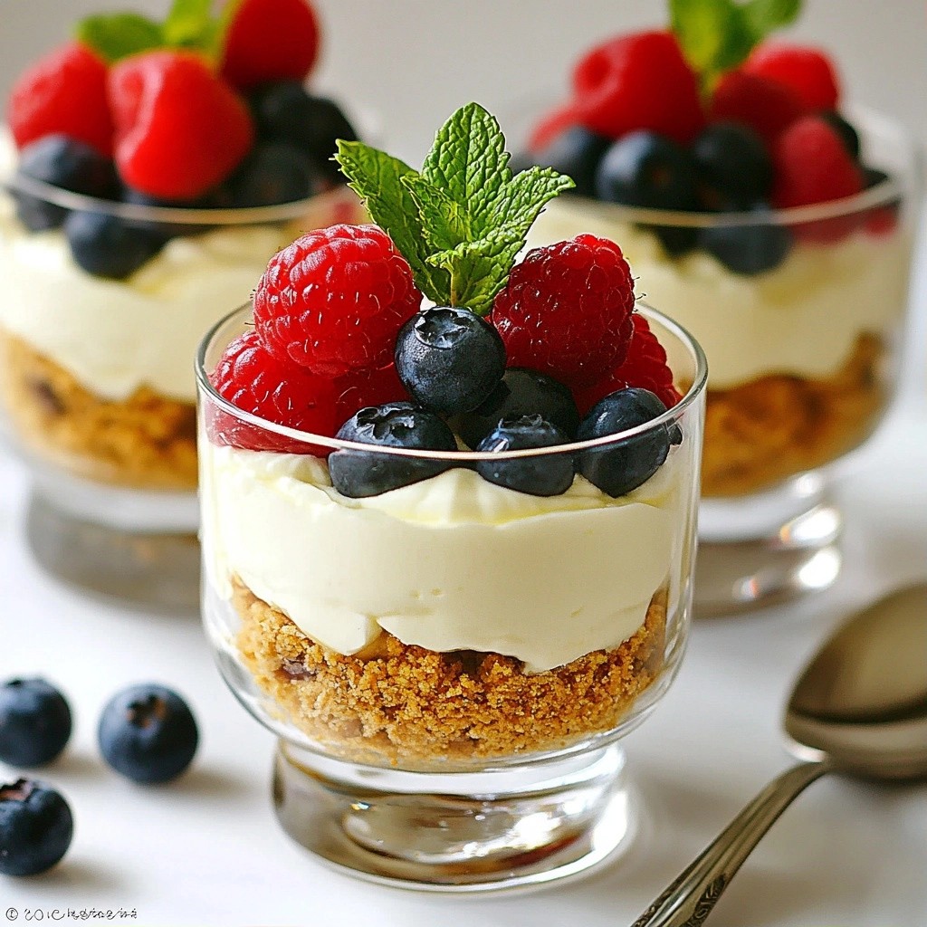 No-Bake Berry Cheesecake Parfaits Simple and Tasty