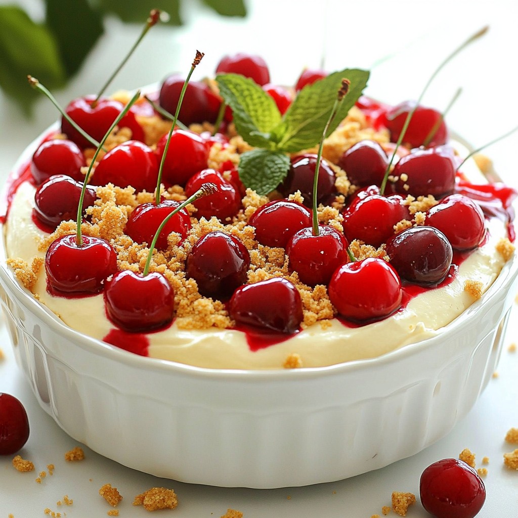 Cherry Pie Cheesecake Dip Delightful Dessert Treat