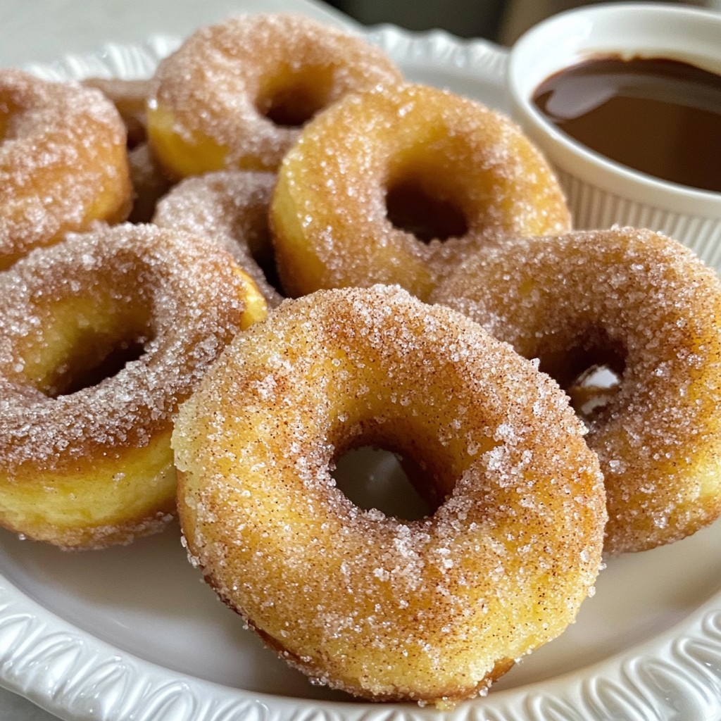 Cinnamon Sugar Banana Donuts Soft and Tasty Treat