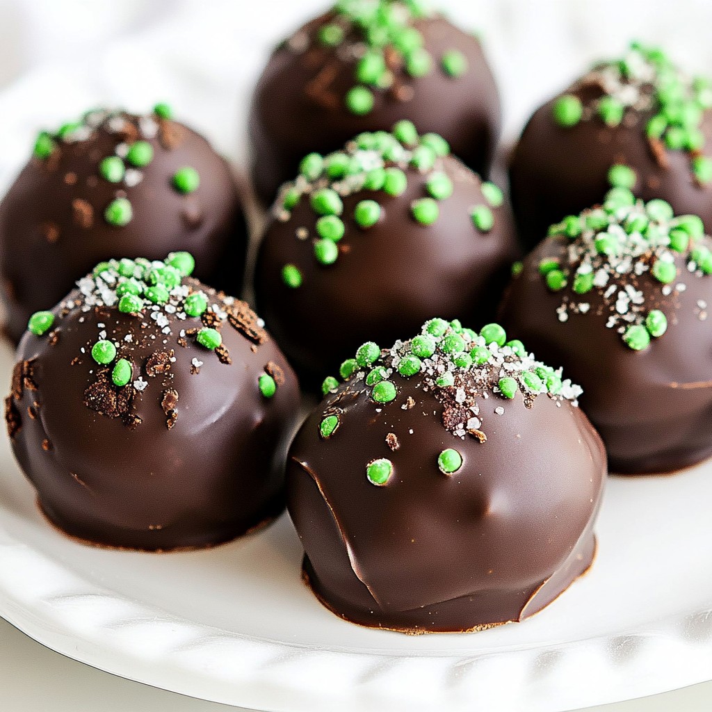 Chocolate Mint Oreo Truffles Delicious Treat Recipe