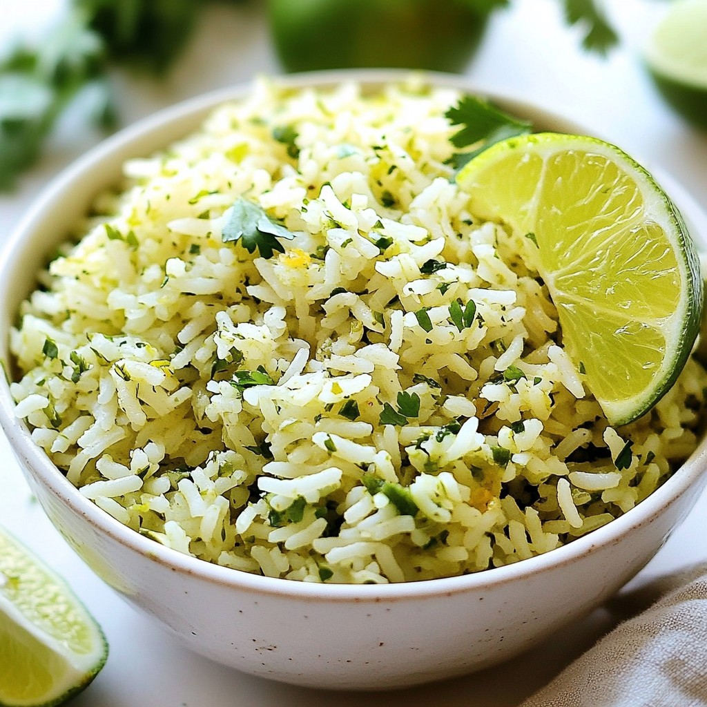 Spicy Cilantro Lime Rice Flavorful and Simple Recipe