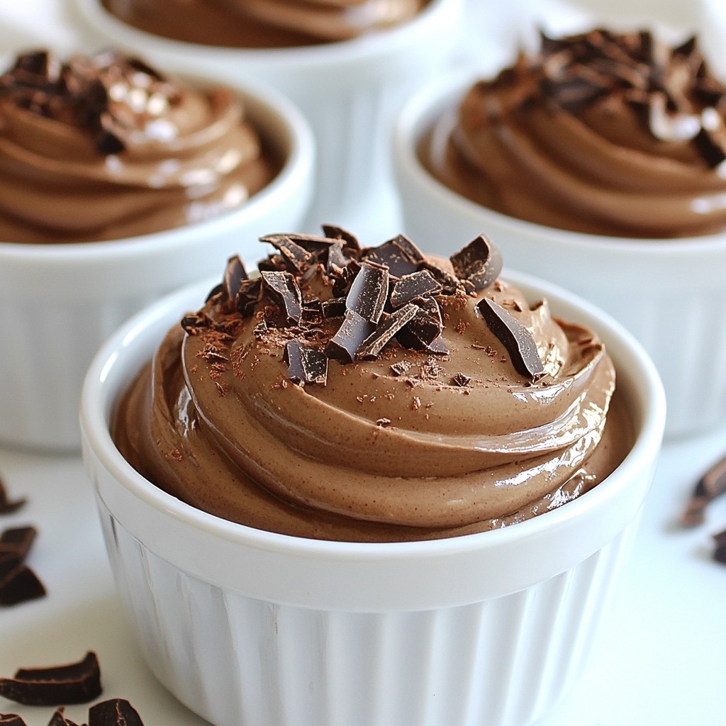 Rich No-Bake Dark Chocolate Mousse Delightful Treat