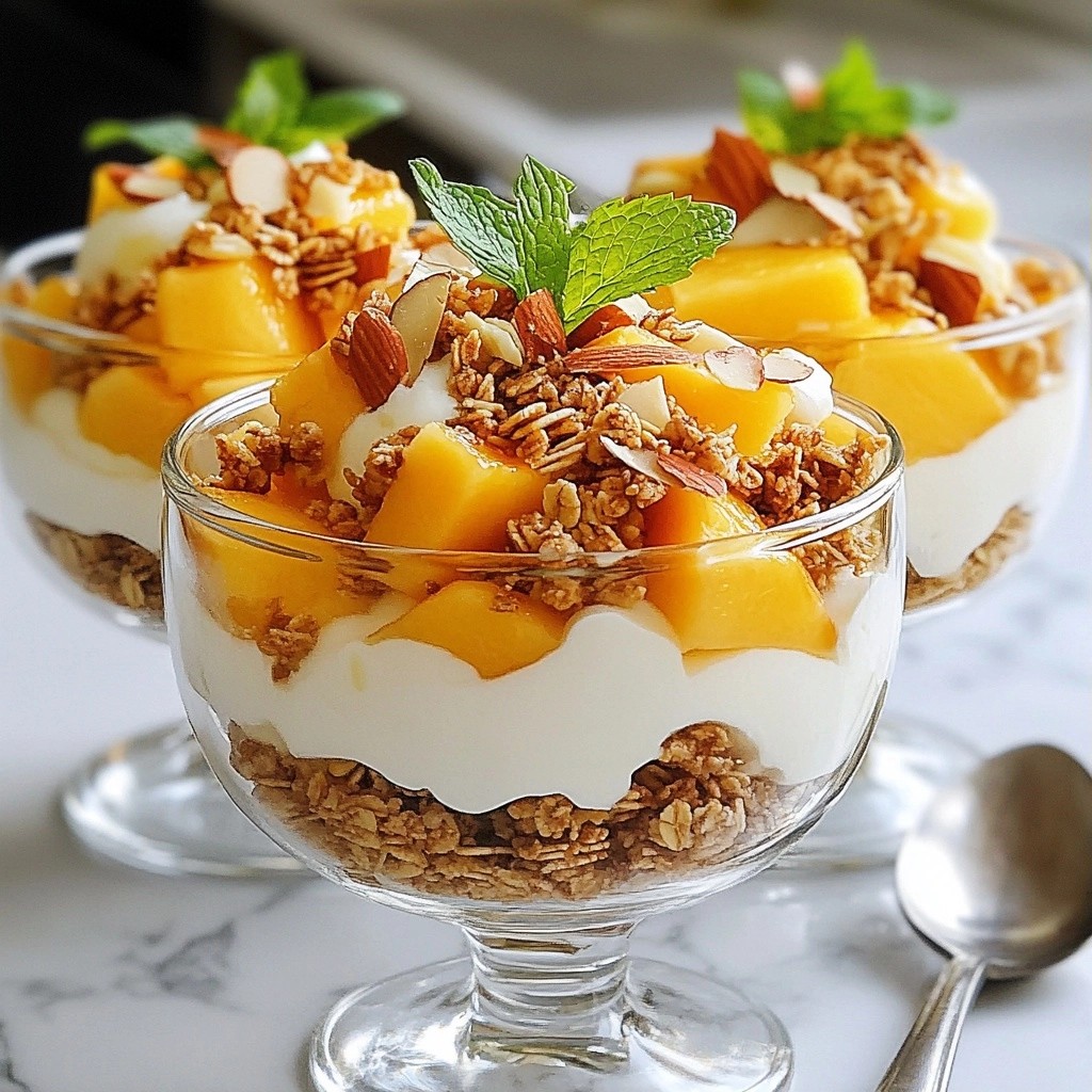 Chilled No-Bake Peach Yogurt Delight Creamy Treat
