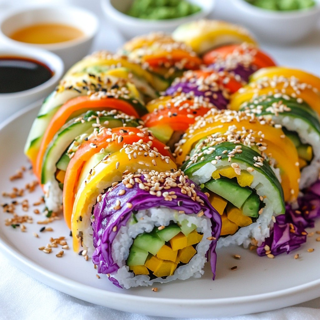 Rainbow Veggie Sushi Easy and Healthy Recipe Guide