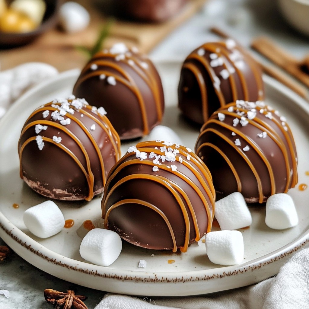 Salted Caramel Hot Cocoa Bombs Irresistible Treat