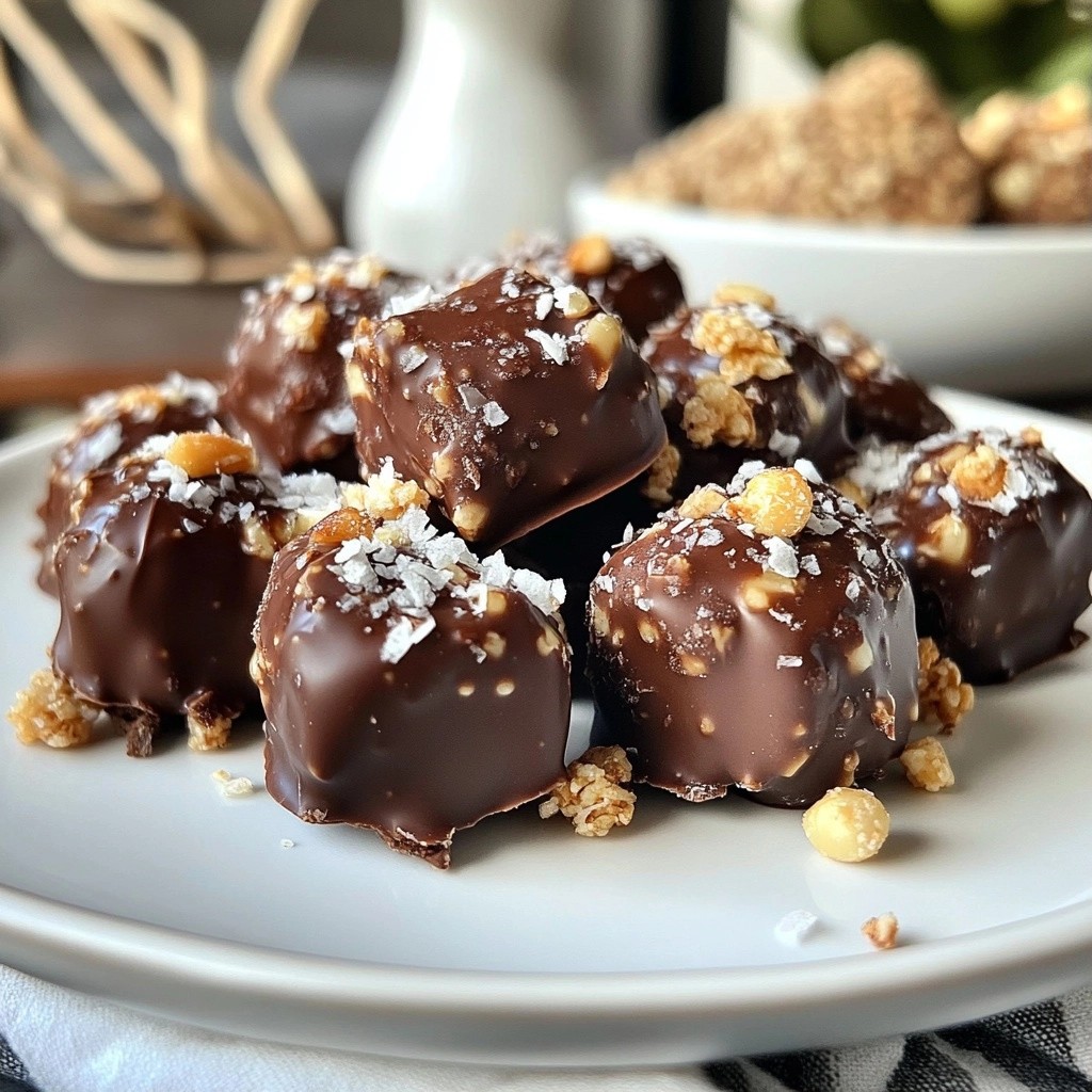 Crunchy No-Bake Hazelnut Chocolate Clusters Delight