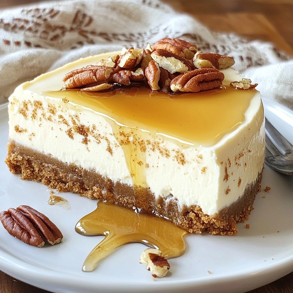 Rich No-Bake Maple Cinnamon Cheesecake Delight
