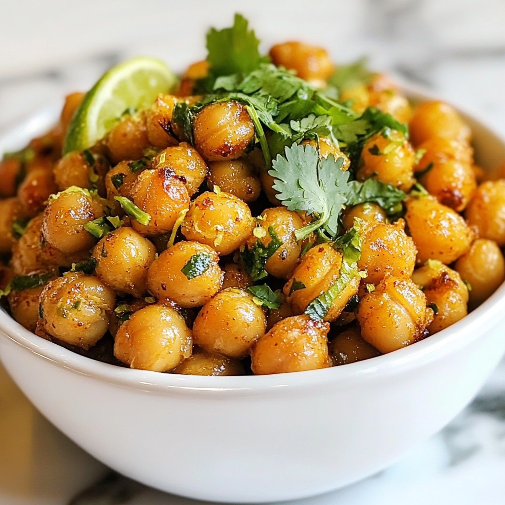 Chili Lime Roasted Chickpeas Crispy and Flavorful Snack