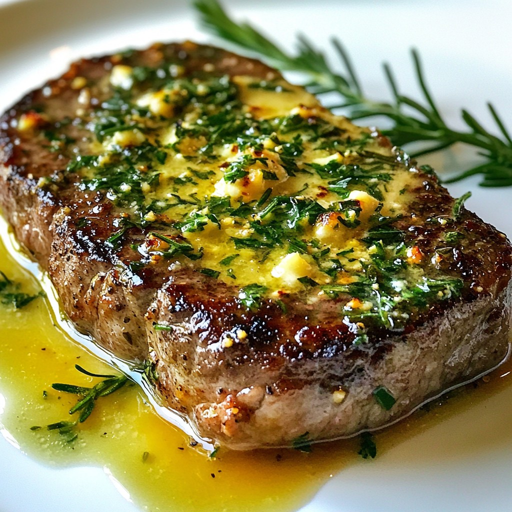 Garlic Herb Butter Steak Juicy and Flavorful Meal