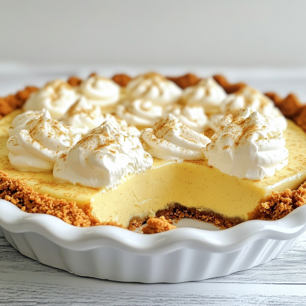 Festive No-Bake Eggnog Icebox Pie Delight