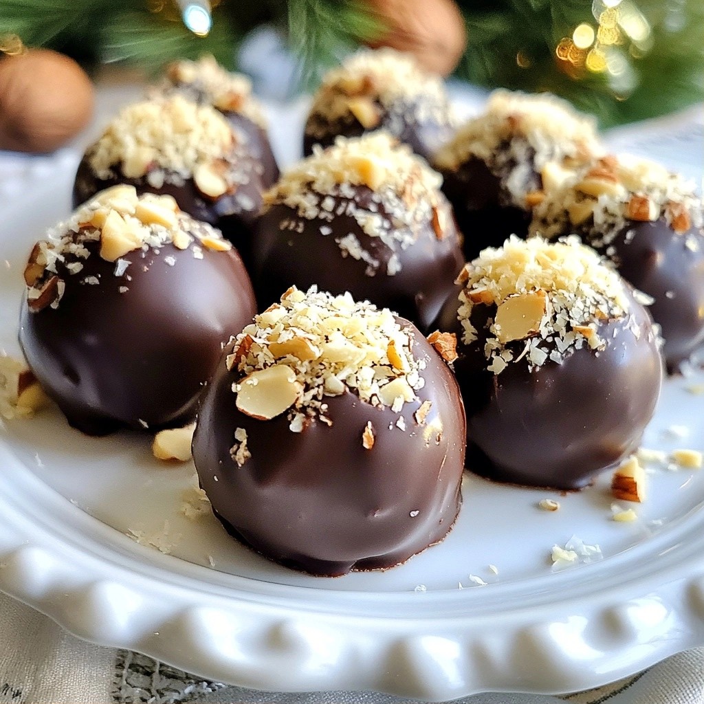 Festive No-Bake Hazelnut Truffle Bombs Delightful Treat