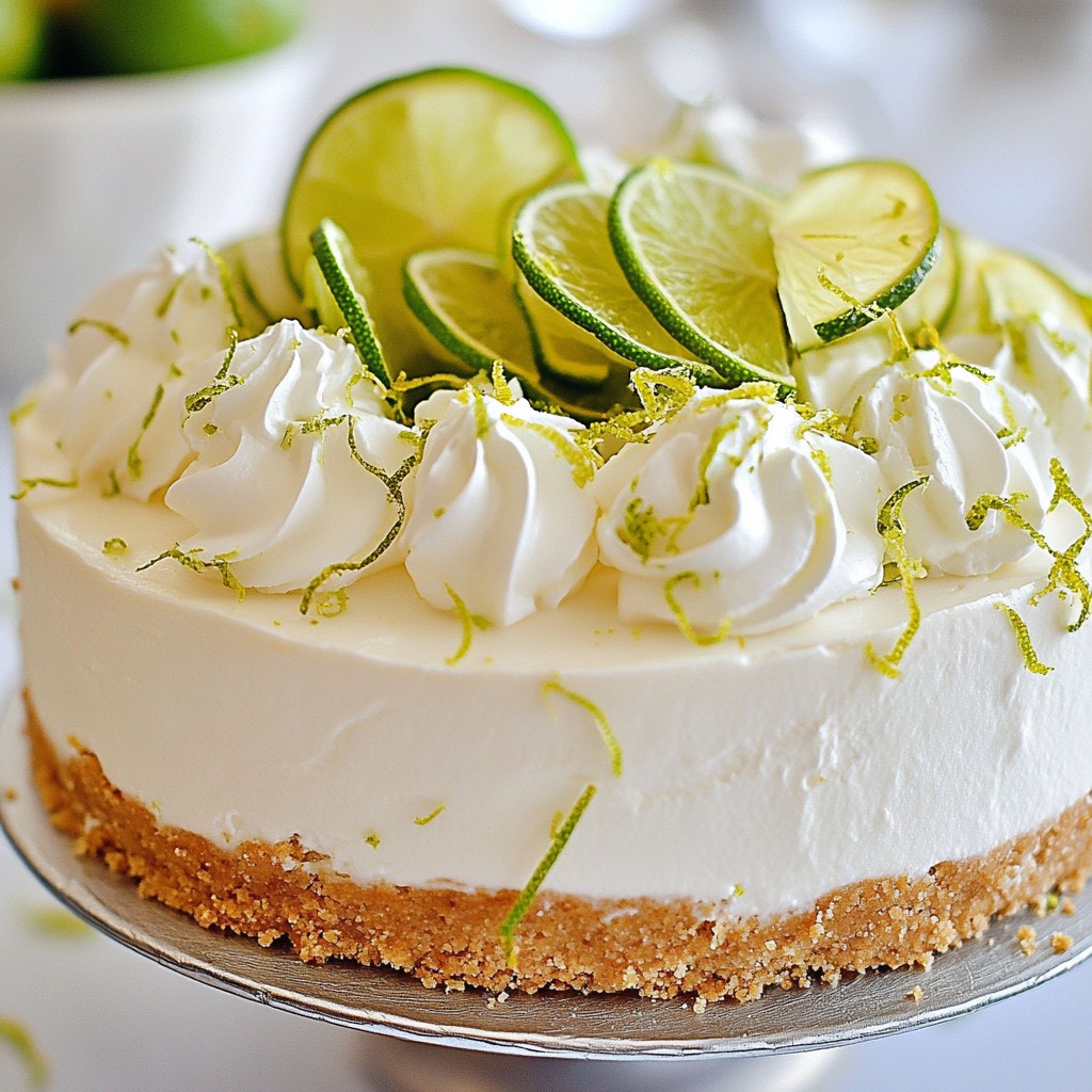 Zesty No-Bake Key Lime Cheesecake Delightful Treat