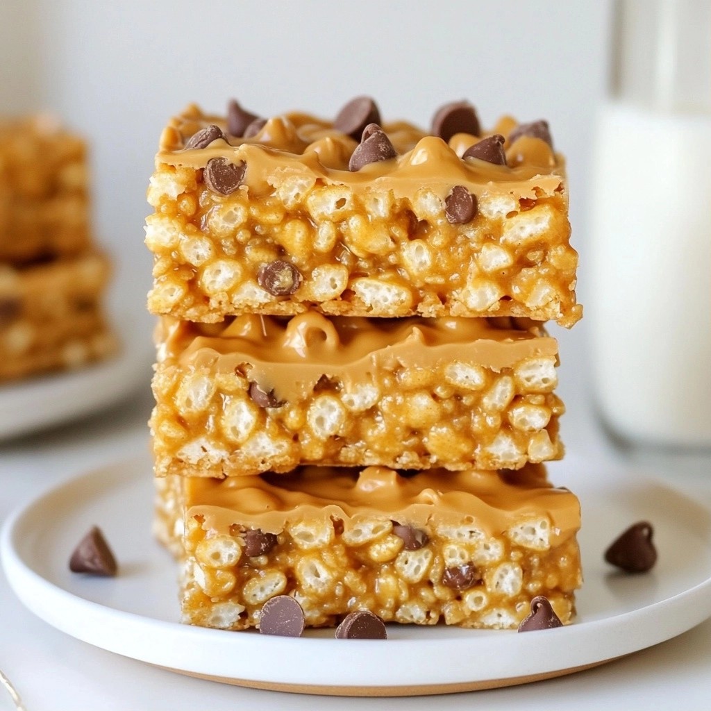 Chewy No-Bake Peanut Butter Rice Krispie Treats Delight