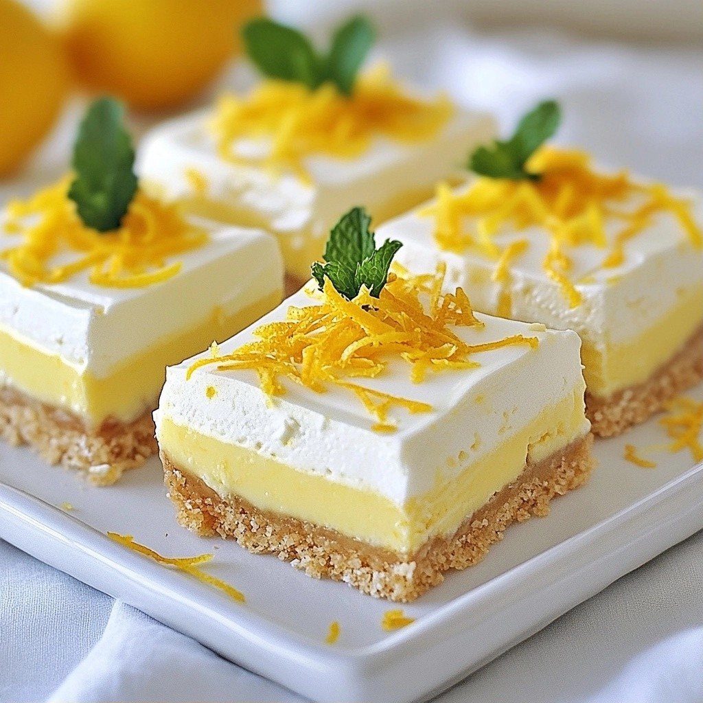 Lemony No-Bake Citrus Dream Bars Delightful Treat