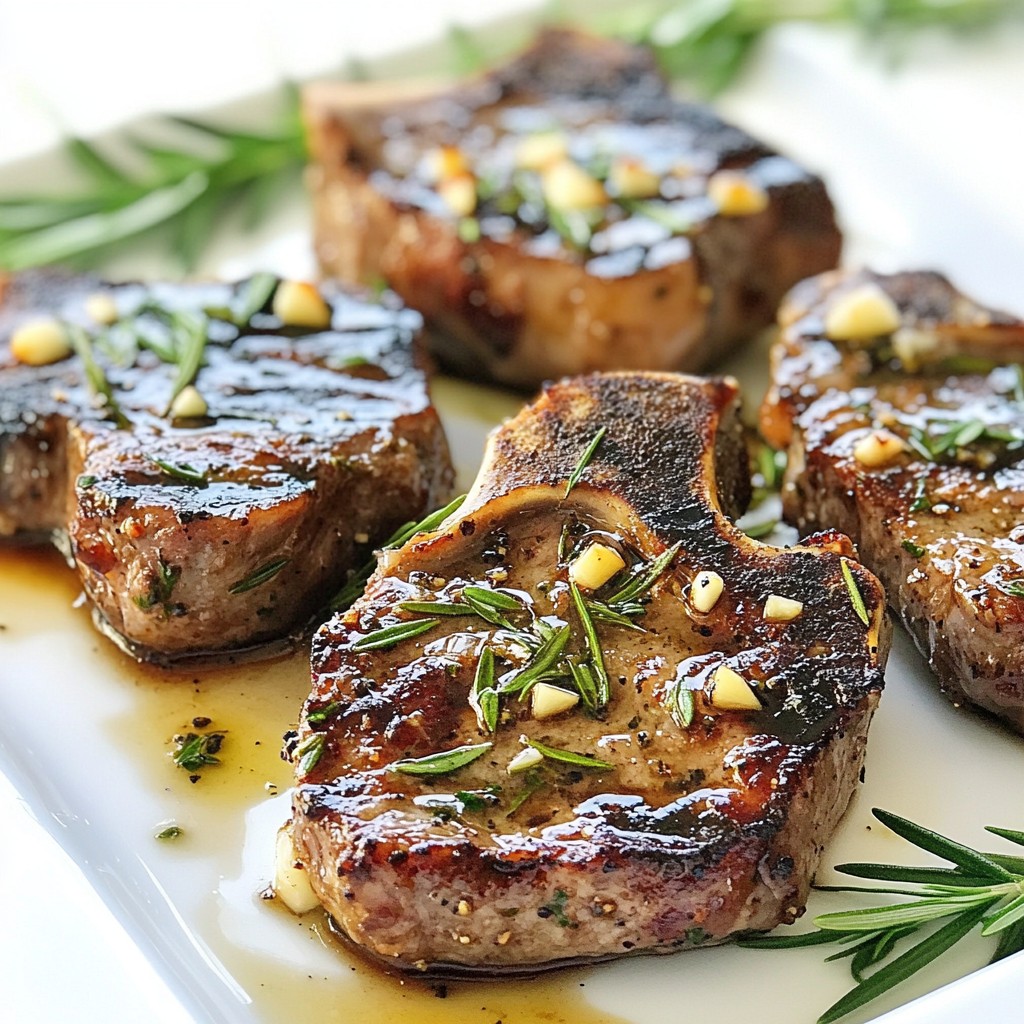 Rosemary Garlic Lamb Chops Savory and Tender Delight